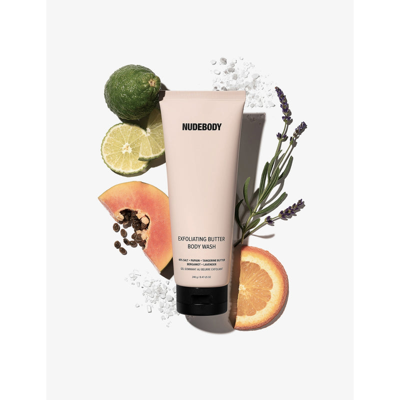 NUDESTIX Exfoliating Butter body wash 240g, imported from the UK