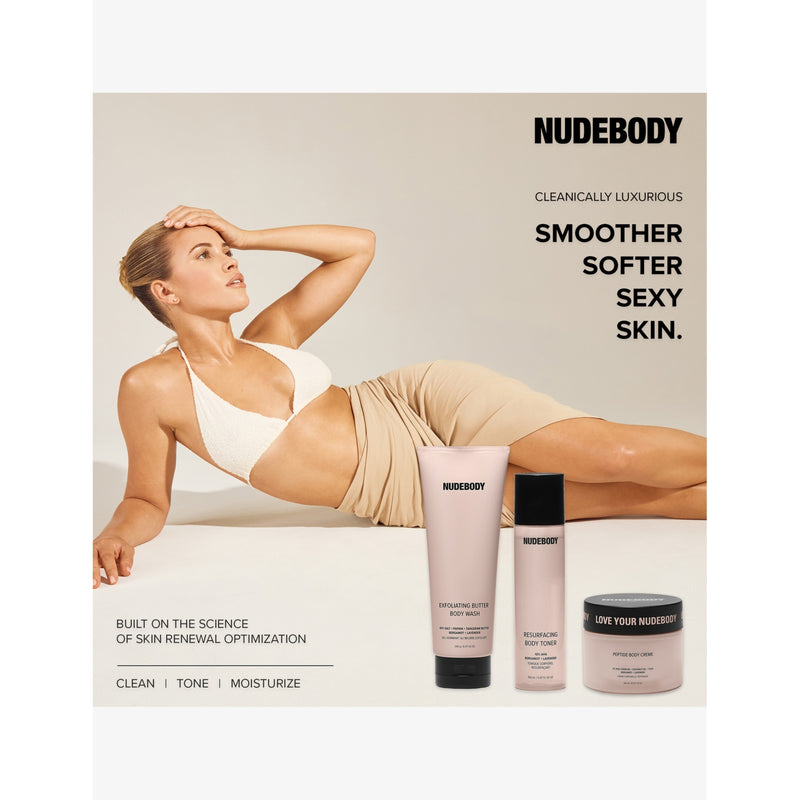 NUDESTIX Exfoliating Butter body wash 240g, imported from the UK