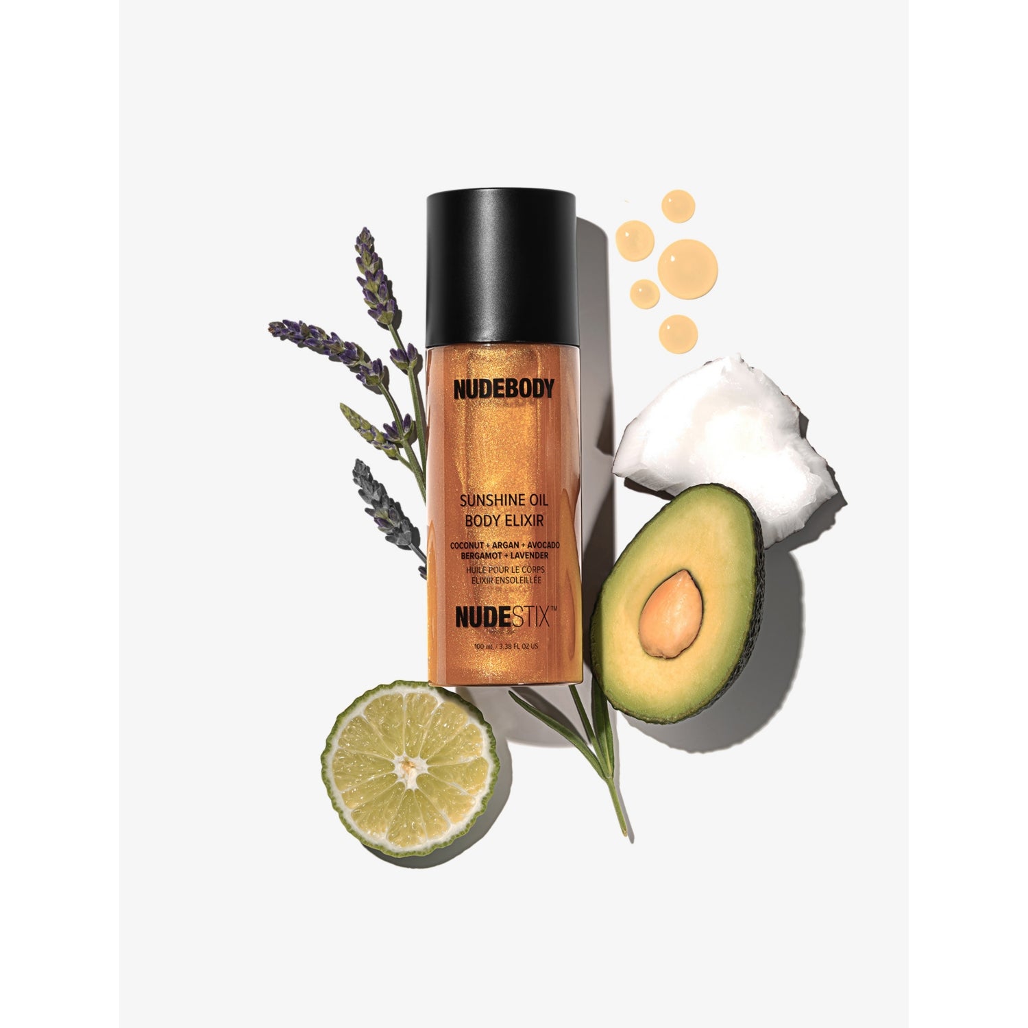 NUDESTIX Sunshine Oil body elixir 100ml, UK version