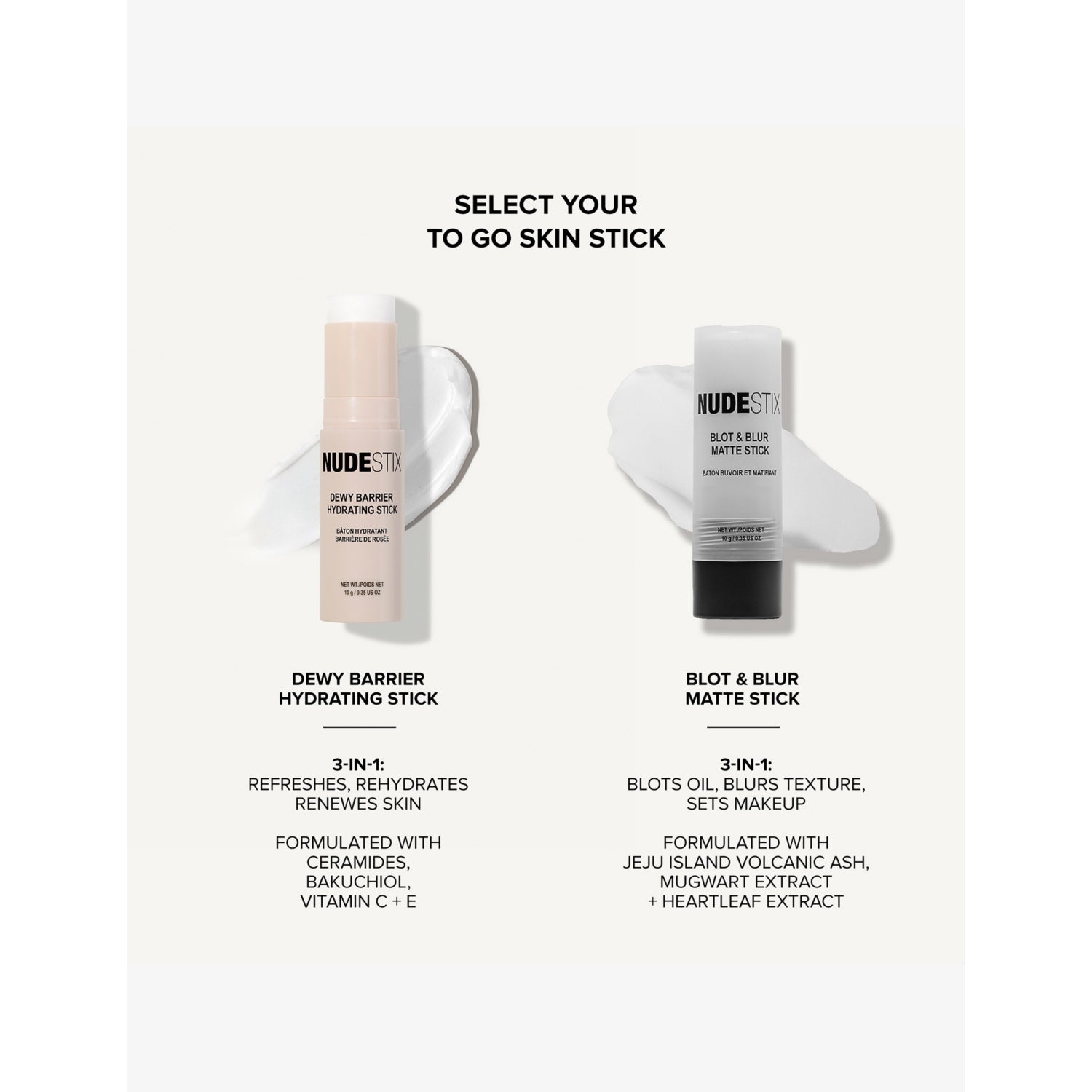 Nudestix Dewy Barrier skincare stick 10g, UK version