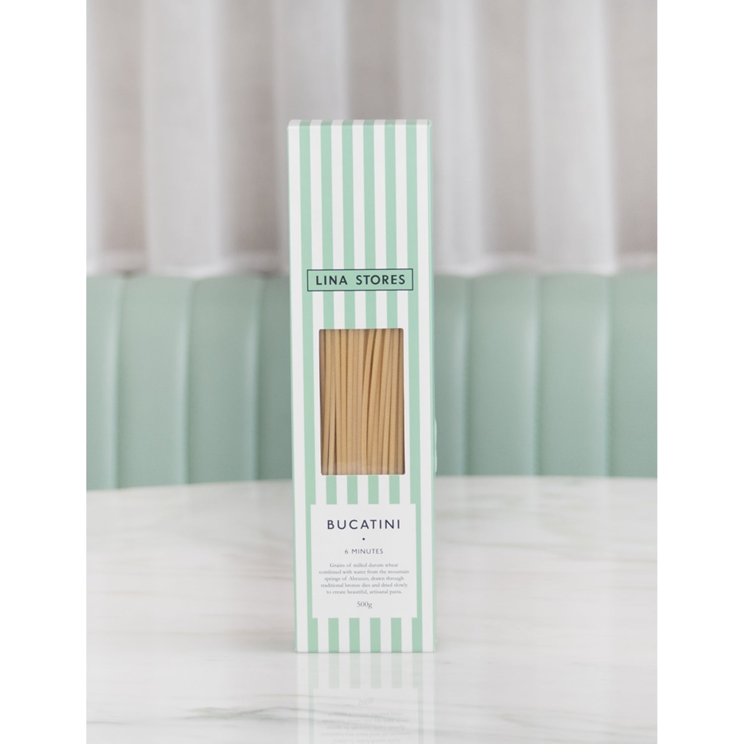Lina Stores bucatini pasta 500g, imported from the UK
