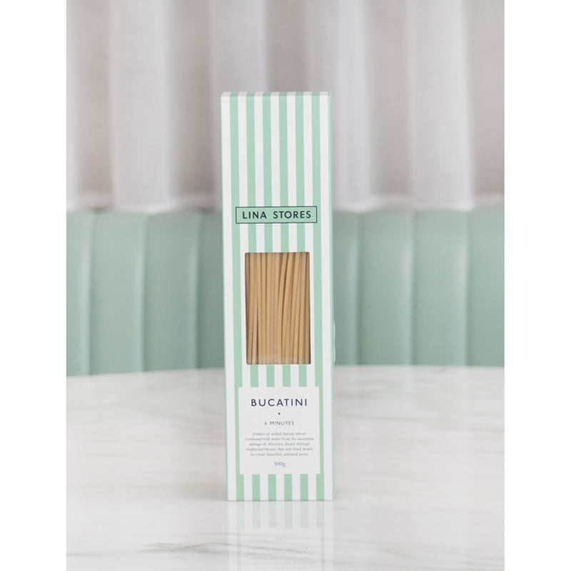 Lina Stores bucatini pasta 500g, imported from the UK