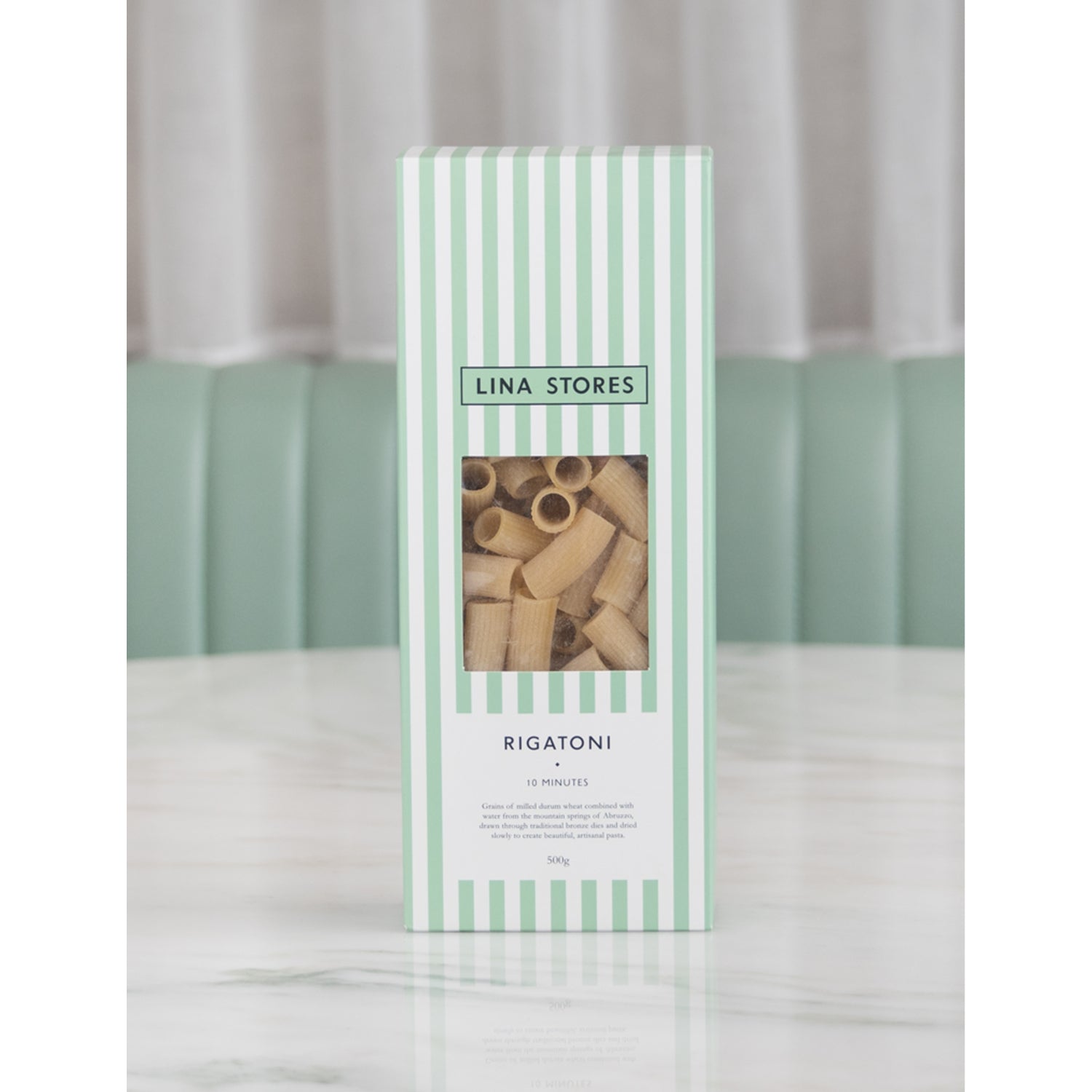 Lina Stores rigatoni pasta 500g, imported from the UK
