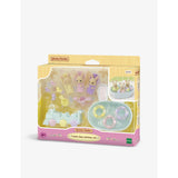 Sylvanian Families milk rabbit triplets bathtime playset 20cm (British brand)