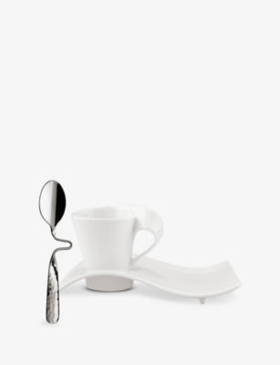Villeroy & Boch NewWave porcelain espresso set of three - British product