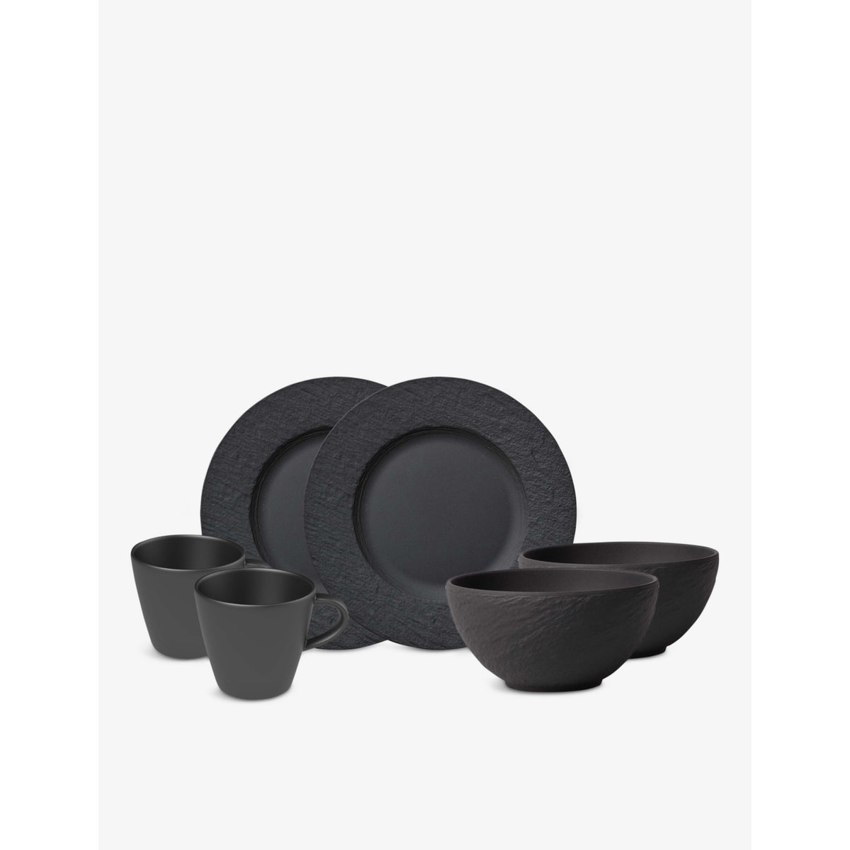 Villeroy & Boch Manufacture Rock porcelain breakfast set of six - British product