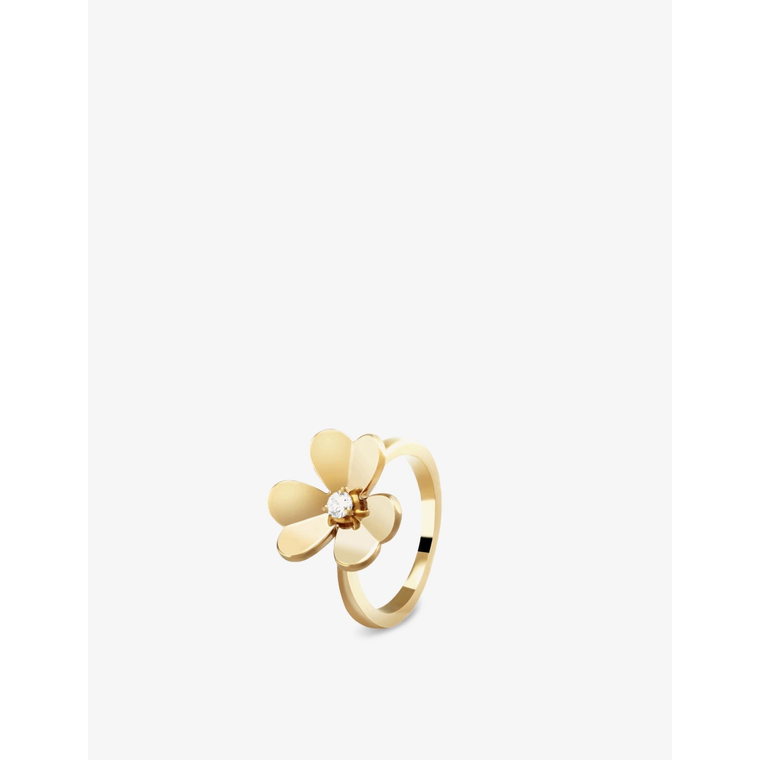 Frivole Single Small Motif 18ct Yellow Gold and 0.09ct Diamond Ring - K