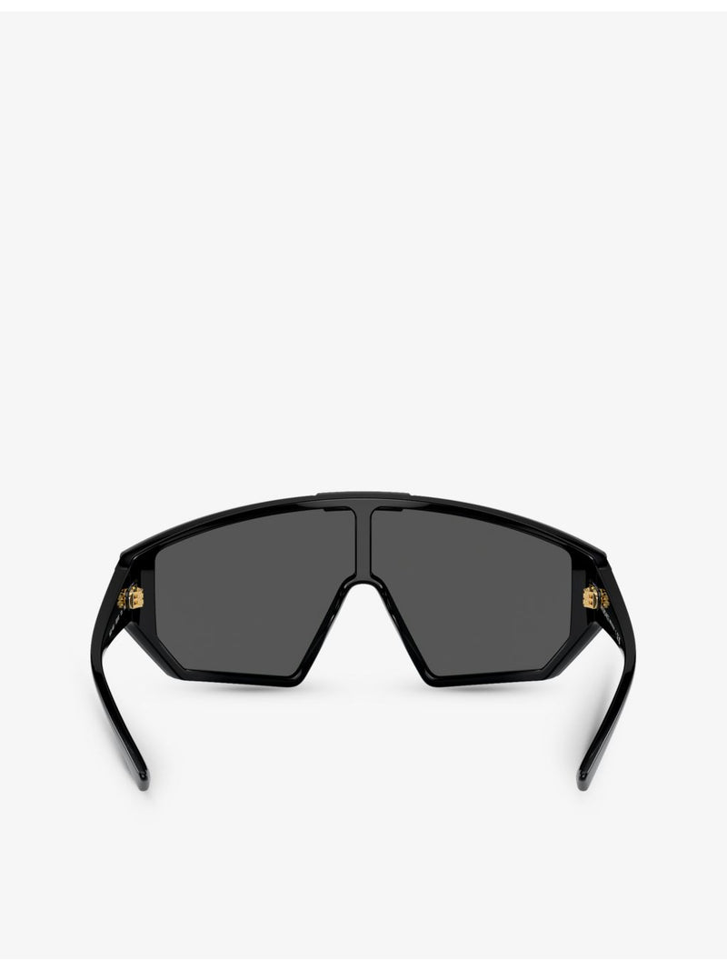 Versace VE4461 irregular-frame acetate sunglasses, imported from the UK