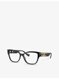 Versace square-frame plastic glasses VE3347, imported from the UK