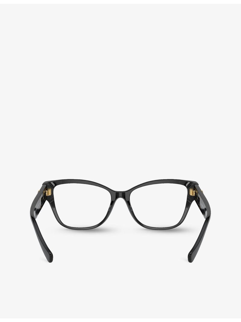 Versace square-frame plastic glasses VE3347, imported from the UK