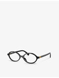 Miu Miu oval acetate eyeglasses MU 01XV clear lenses (British brand)