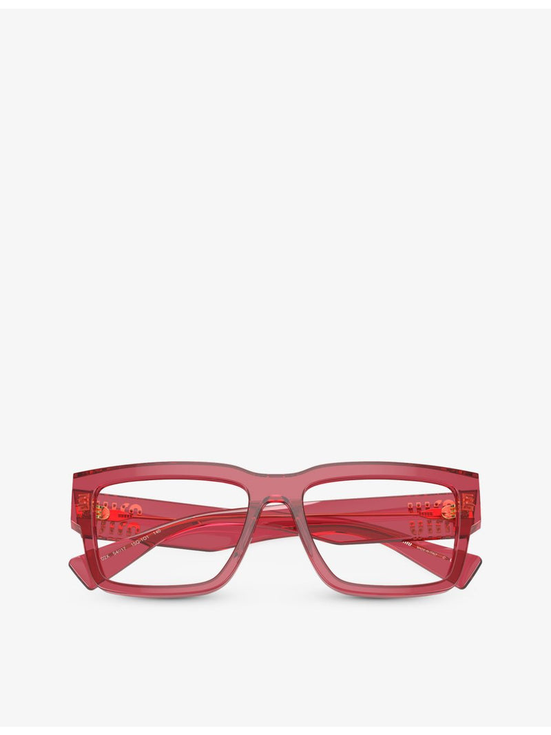 Miu Miu MU02XV acetate eyeglasses rectangle frame, UK version
