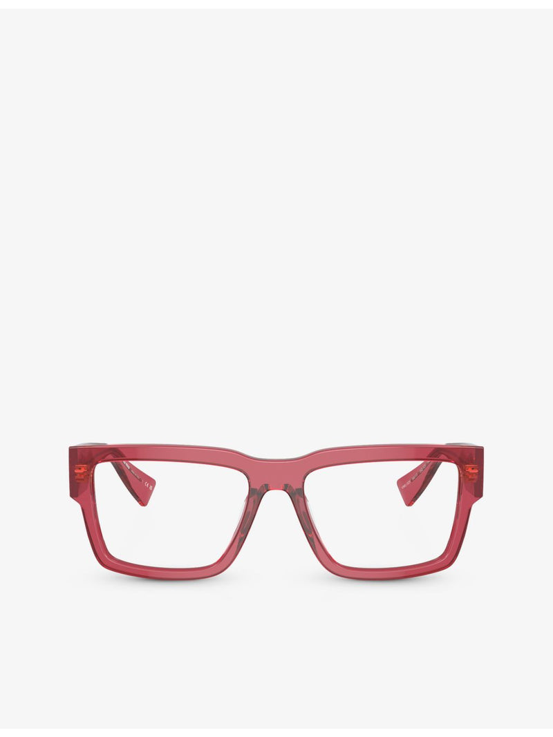 Miu Miu MU02XV acetate eyeglasses rectangle frame, UK version