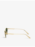 Oliver Peoples OV1328S butterfly-frame metal sunglasses (British brand)