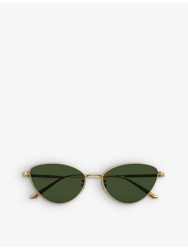 Oliver Peoples OV1328S butterfly-frame metal sunglasses (British brand)