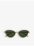 Oliver Peoples OV1328S butterfly-frame metal sunglasses (British brand)