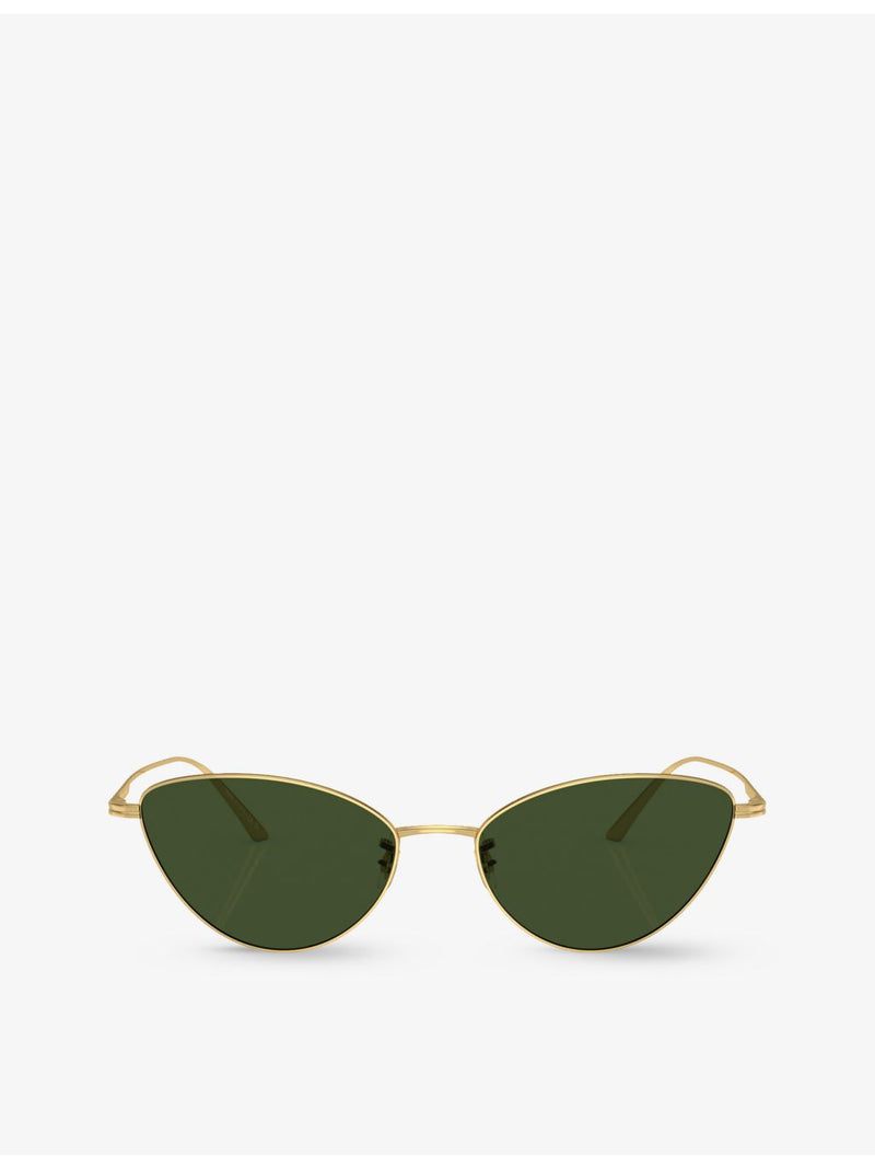 Oliver Peoples OV1328S butterfly-frame metal sunglasses (British brand)