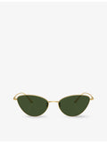 Oliver Peoples OV1328S butterfly-frame metal sunglasses (British brand)