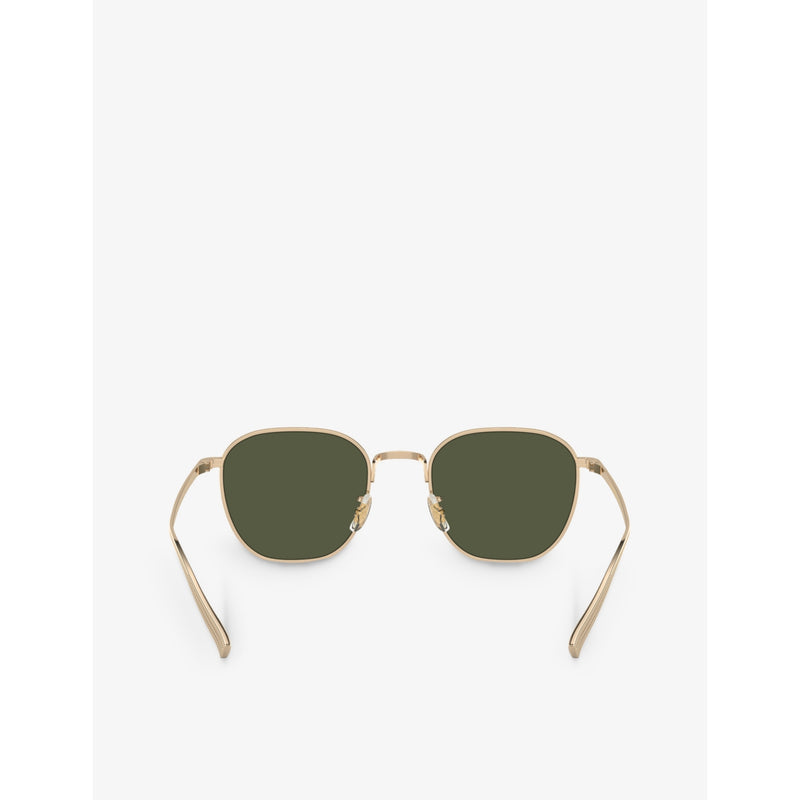 Oliver Peoples Rynn square-frame titanium sunglasses - British product