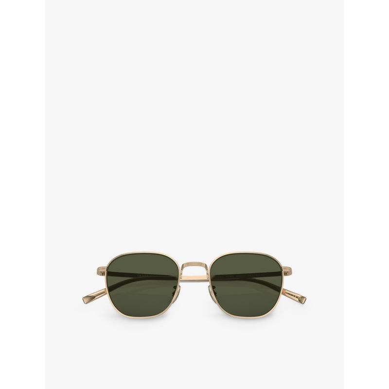 Oliver Peoples Rynn square-frame titanium sunglasses - British product