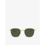Oliver Peoples Rynn square-frame titanium sunglasses - British product
