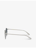 Oliver Peoples OV1329ST square-frame titanium sunglasses - British product
