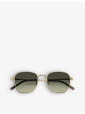 Oliver Peoples Kierney OV1331S hexagonal metal sunglasses, UK version