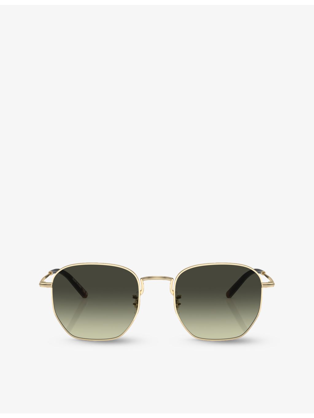 Oliver Peoples Kierney OV1331S hexagonal metal sunglasses, UK version