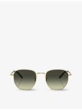 Oliver Peoples Kierney OV1331S hexagonal metal sunglasses, UK version