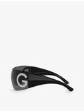 Dolce & Gabbana DG2298B oval-frame acetate sunglasses, imported from the UK