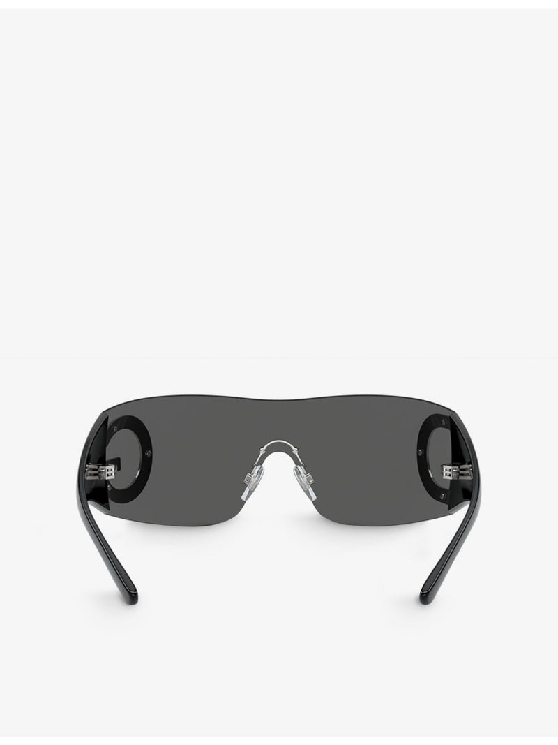 Dolce & Gabbana DG2298B oval-frame acetate sunglasses, imported from the UK