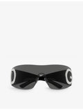 Dolce & Gabbana DG2298B oval-frame acetate sunglasses, imported from the UK