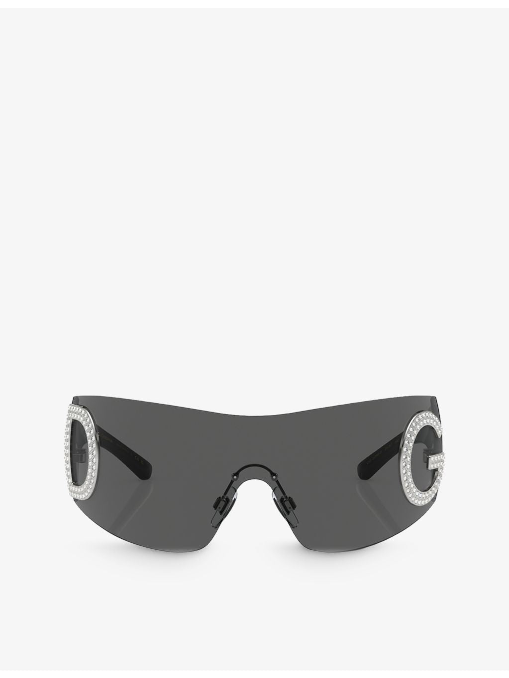 Dolce & Gabbana DG2298B oval-frame acetate sunglasses, imported from the UK