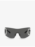 Dolce & Gabbana DG2298B oval-frame acetate sunglasses, imported from the UK