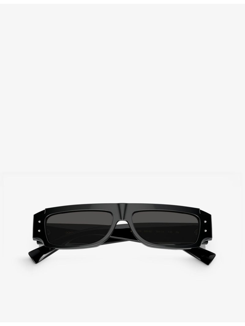 Dolce & Gabbana DG4458 rectangle acetate sunglasses, imported from the UK