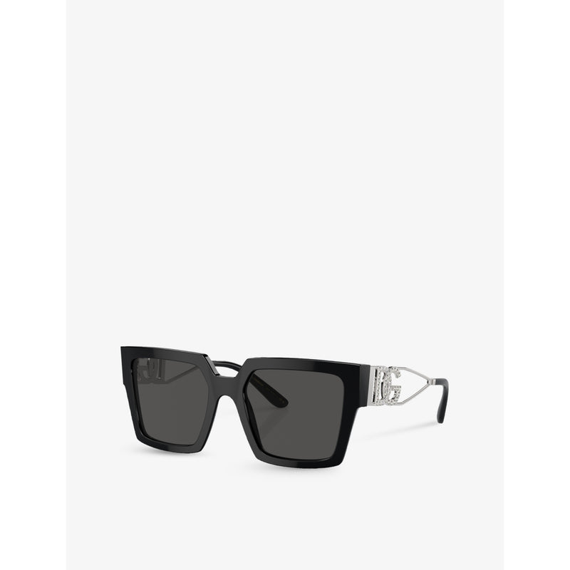 Dolce & Gabbana DG4446B square acetate sunglasses, imported from the UK