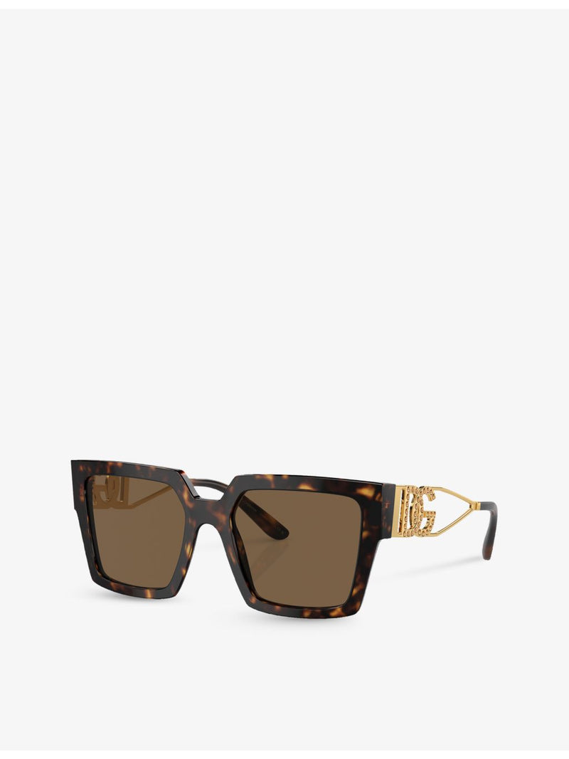 Dolce & Gabbana DG4446B tortoiseshell acetate sunglasses, imported from the UK