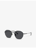 Giorgio Armani AR6150 round metal sunglasses, UK version