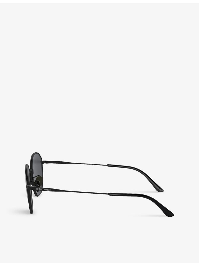 Giorgio Armani AR6150 round metal sunglasses, UK version