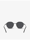 Giorgio Armani AR6150 round metal sunglasses, UK version