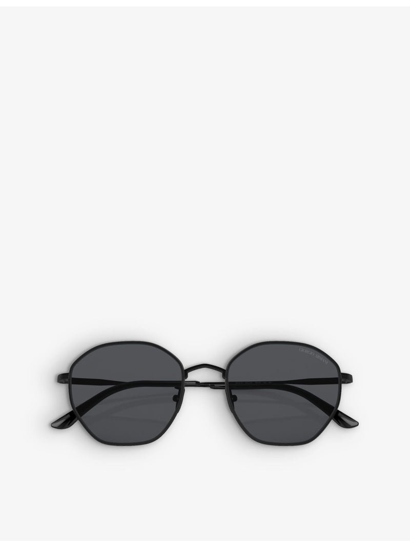 Giorgio Armani AR6150 round metal sunglasses, UK version