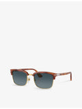 Persol PO3327S rectangle acetate sunglasses, UK version