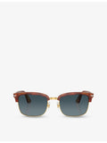 Persol PO3327S rectangle acetate sunglasses, UK version