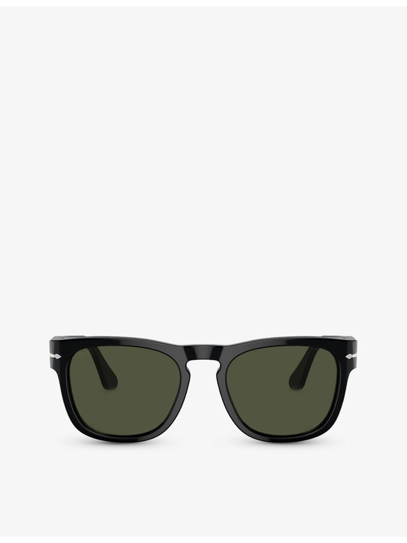 Persol PO3333S Elio square-frame acetate sunglasses, imported from the UK
