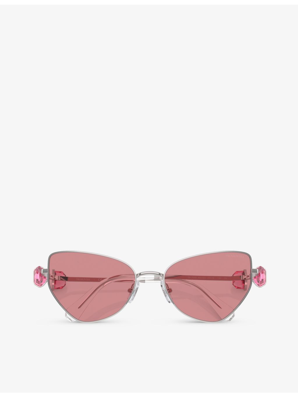 Swarovski SK7003 irregular-frame metal sunglasses, UK version