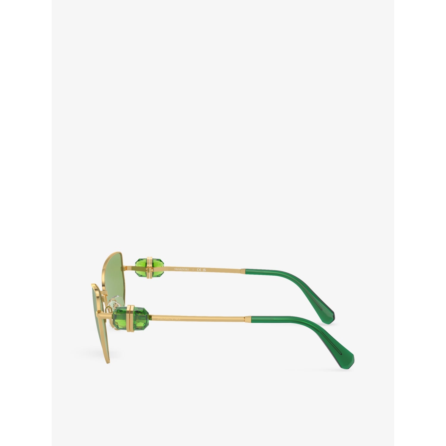 Swarovski SK7003 irregular-frame metal sunglasses, UK version
