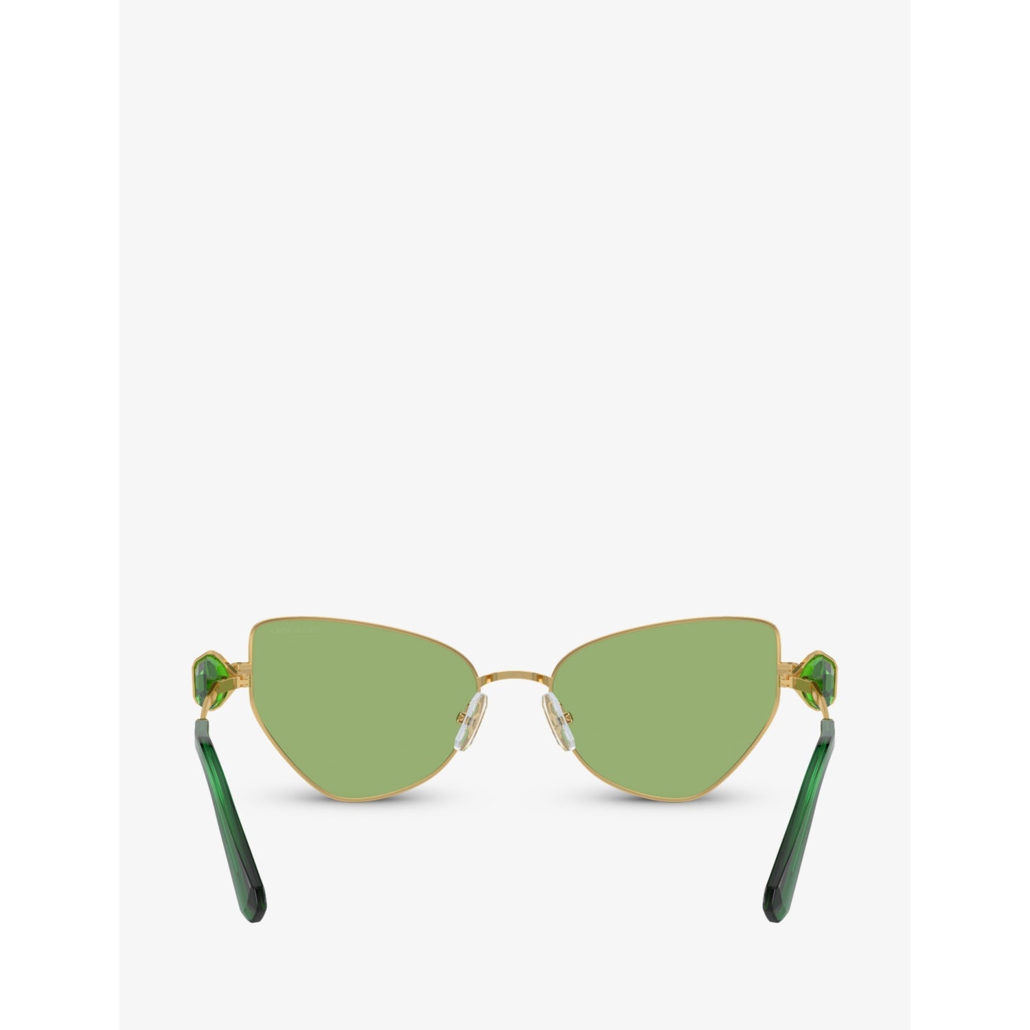 Swarovski SK7003 irregular-frame metal sunglasses, UK version