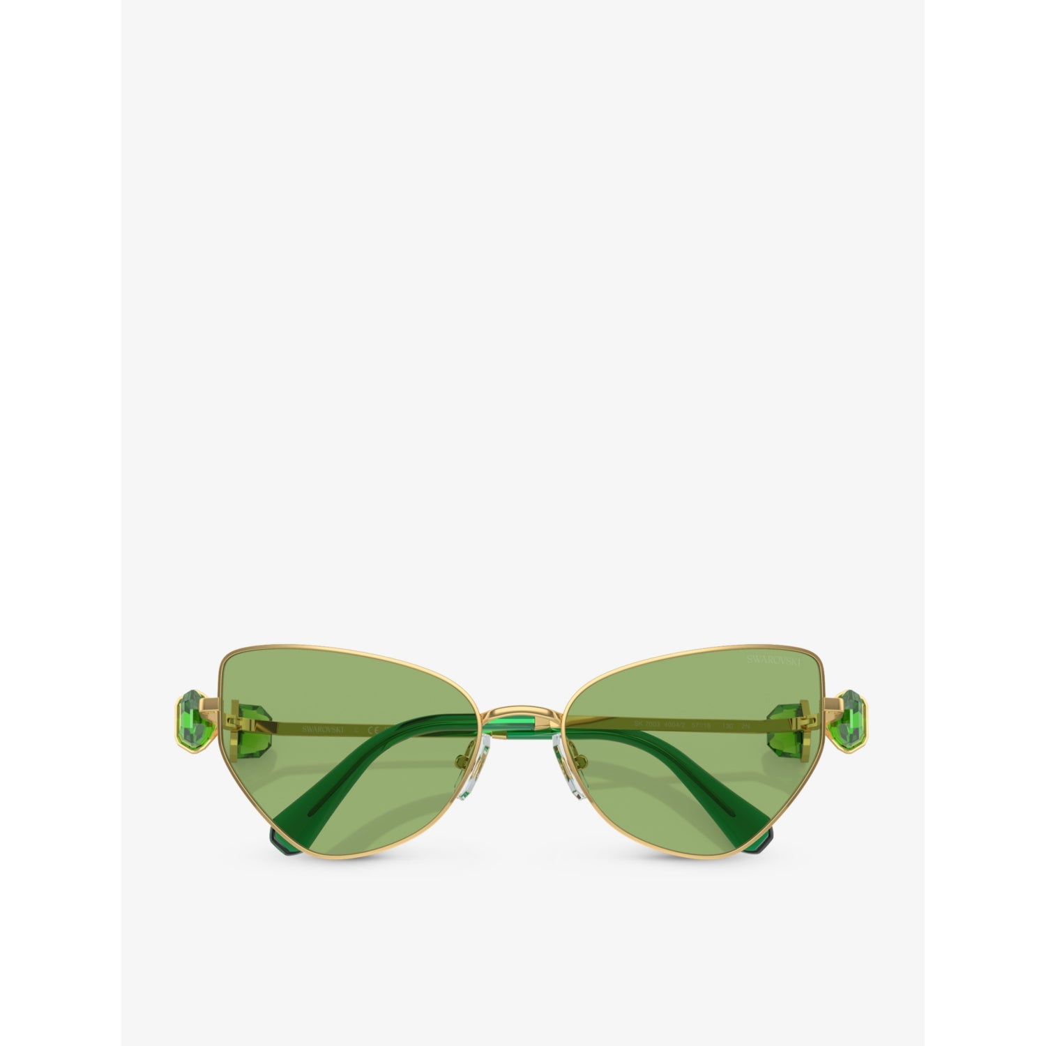 Swarovski SK7003 irregular-frame metal sunglasses, UK version