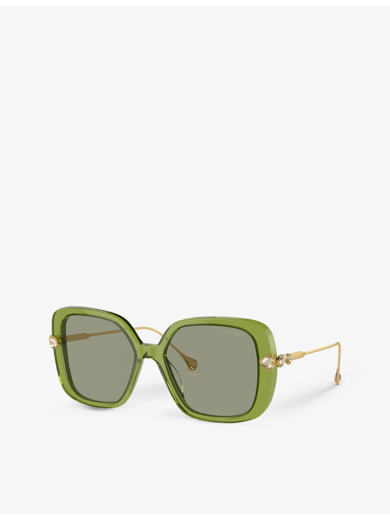 Swarovski SK6011 square-frame acetate sunglasses, UK version