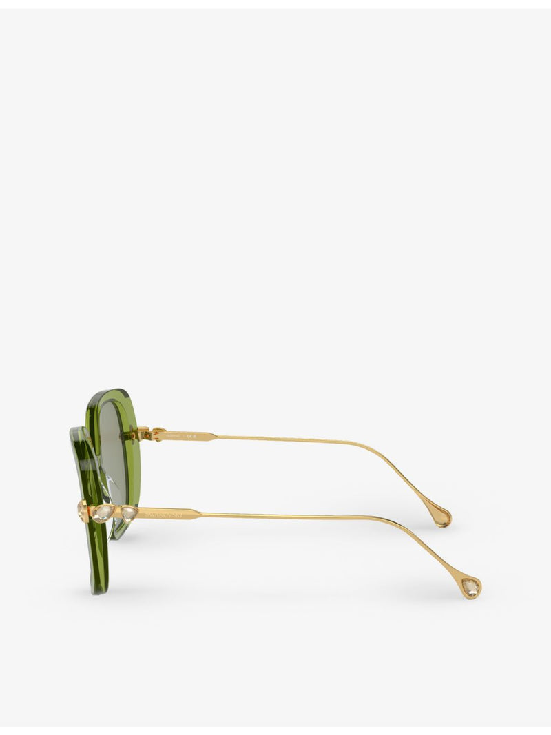 Swarovski SK6011 square-frame acetate sunglasses, UK version